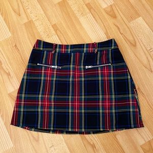 Plaid Mini Skirt
